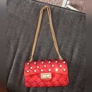 Jelly Quilted Cross-body Purse.